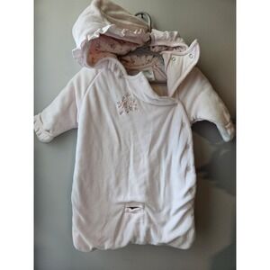 Koala Baby Boutique Pink Velour Snowsuit For Car Seat Warm 0-3 Months